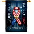 Patio Trasero 28 x 40 in. 911 Never Forget American Patriot Day Vertical House Flag with Double-Sided Banner PA3902067